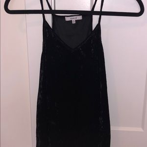 Black velvet tank size XS
